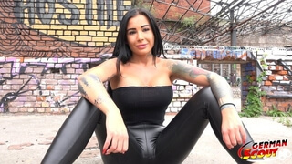 GERMAN SCOUT - TATTOO MODEL SNOWWHITE TALK TO FUCK AT REAL STREET CASTING