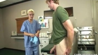 Sexy Doctor Causes A Huge CUmshot
