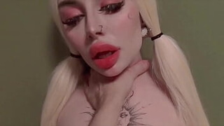 I fuck hard in the mouth and pussy on the table this cute blonde creampie cum inside her, hard sex on the table in the mouth and pussy, deepthroat, creampie in the pussy - Peachgardens