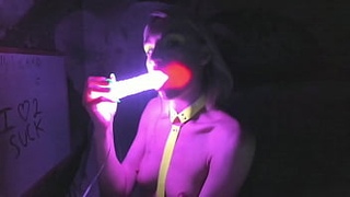 Келли Копперфилд глубокий минет светодиодный светящийся дилдо на веб-камеру