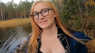 REDHEAD beauty girl fucked in the forest