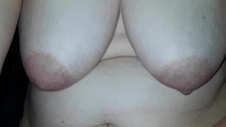 Wife riding tits and handjob