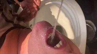 First time a lot Pee in my mouth next I give him blowJob with cum in my mouth