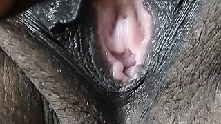 My wife’s black pussy closeup