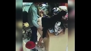 Security camera Catches sex at work