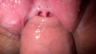 I fucked my horny stepsister, tight creamy pussy and close up cumshot