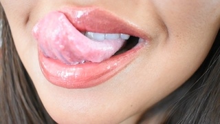 Tongue and Mouth: "Cum all over my lips"