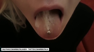 ANAL QUICKIE AND THEN I SWALLOW IT ALL! - ITALIAN AMATEUR MR. BIG
