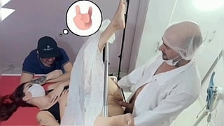 Husband takes wife to weird gynecologist!