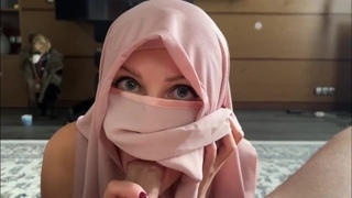 I fucked my personal slut in hijab. My turkish cock loves her pussy