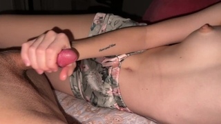 Step Sis Caught Me Watching Her OnlyFans And Made Me Cum To Keep Her Secret