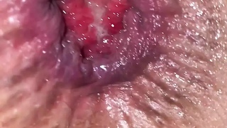 The best close up anal cum with open hole !!!!!!!