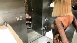Sexy Chick Got Fucked Right in the Toilet