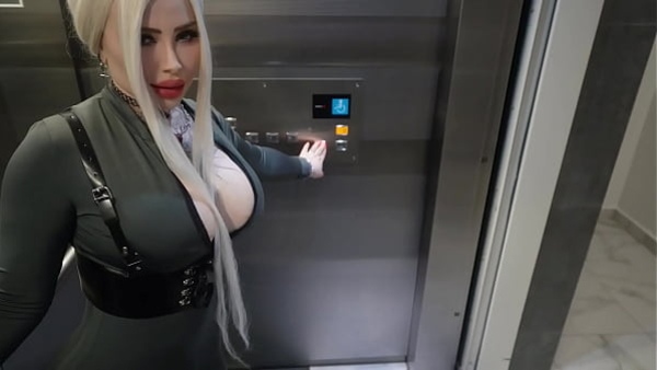 Fucked a hot stranger in a public elevator, and then in the entrance