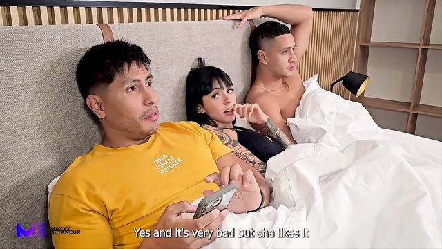 Cuckold Wife Secretly Fucks Her Husband's Friend Next to Him - Max Betancur and Luna Vitaler