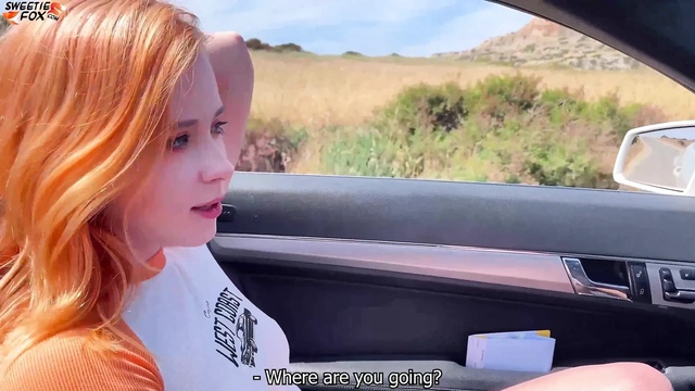 Girl Sucking Dick Stranger in Car and Doggy Fuck on a Rest