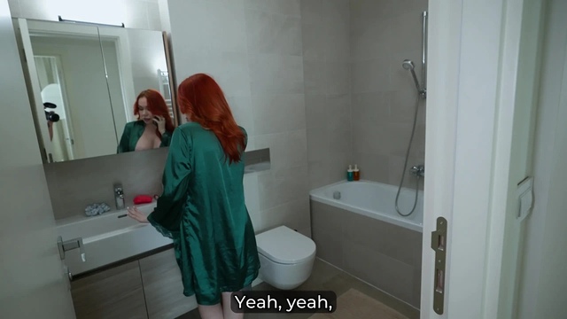 Step Mom - Tori Mur - caught cheating, now must share bed with step son