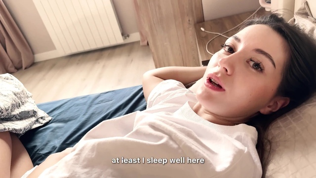 Stepbrother Woke Up With Hard Dick Pushing Up Big Ass Step Sister and He Couldn't Resist to Fuck Her