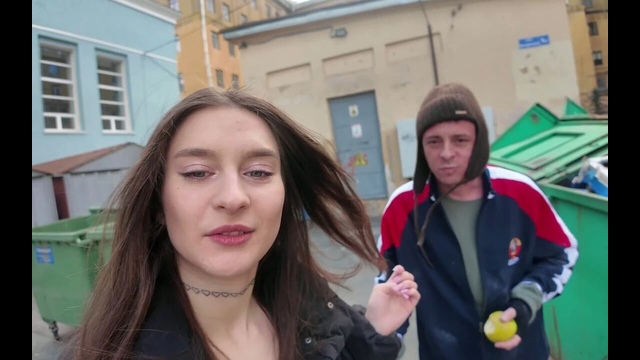 Shocking Content! She Gets Fucked by a Houseless Guy!