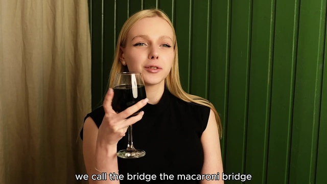 DINNER AT THE RESTAURANT ENDED WITH ROUGH SEX - SHE CRAWLED INTO MY PANTS HERSELF!! - A BLONDE WITH BIG TITS SWALLOWS MY COCK